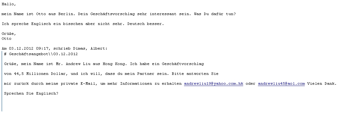 Ottos Antwort